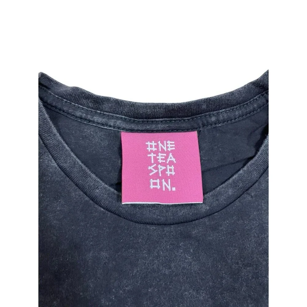One Teaspoon Organic Fitted Logo Tee Acid Black Size Xs Nwt — image 8 of 8